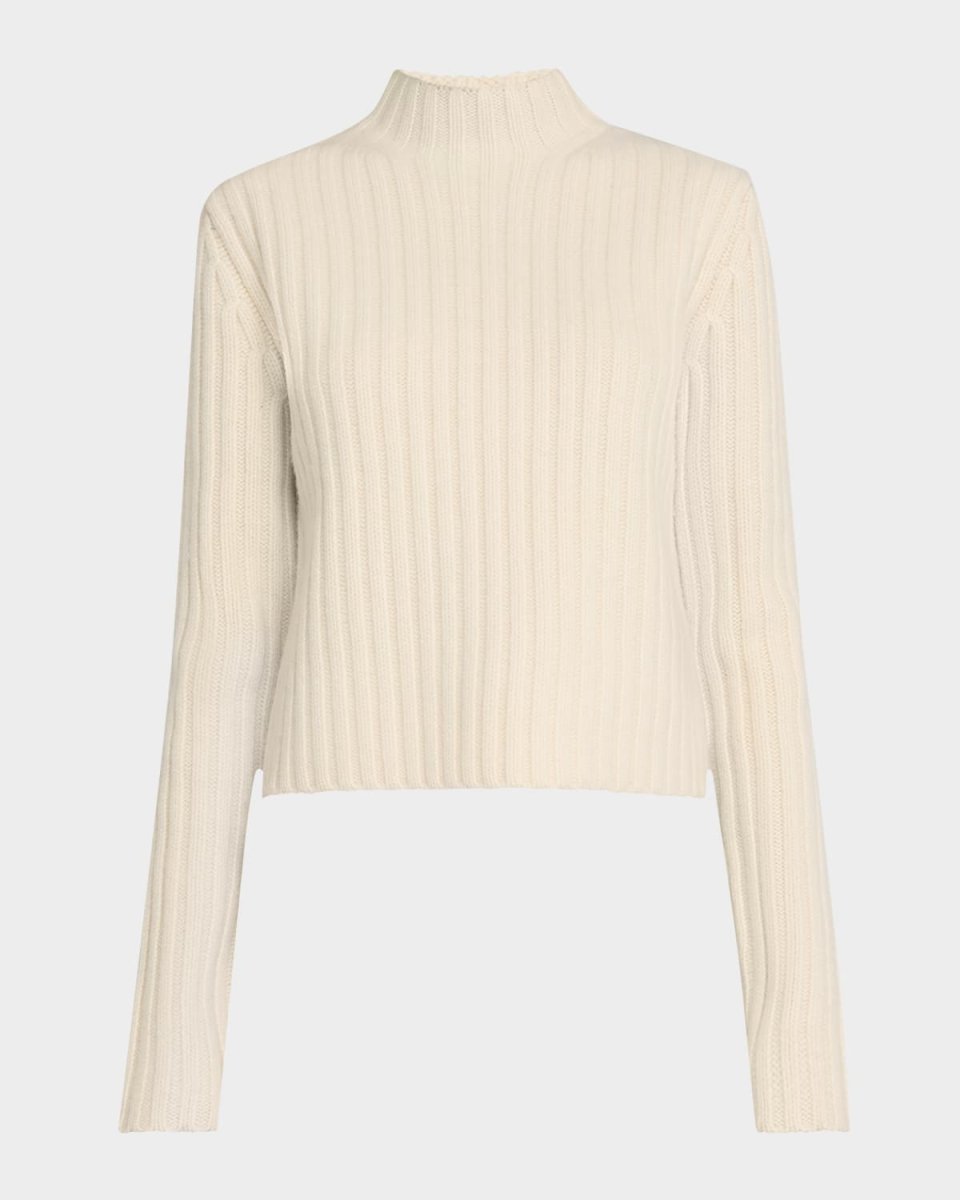 Chunky Rib Wool-Cashmere Petite Sweat